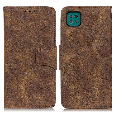 Funda de Cuero Cartera con Soporte Carcasa M03L para Samsung Galaxy A22 5G Marron