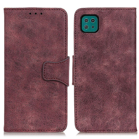 Funda de Cuero Cartera con Soporte Carcasa M03L para Samsung Galaxy A22 5G Morado