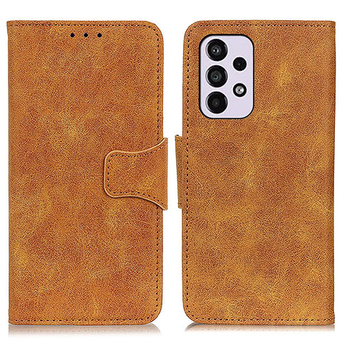 Funda de Cuero Cartera con Soporte Carcasa M03L para Samsung Galaxy A33 5G Caqui