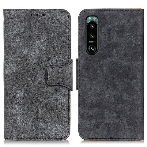 Funda de Cuero Cartera con Soporte Carcasa M03L para Sony Xperia 5 III Negro