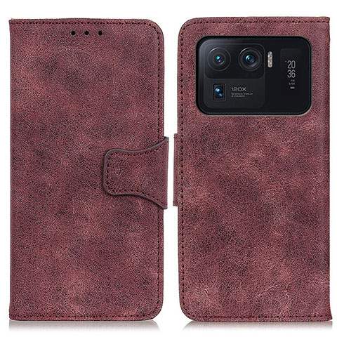 Funda de Cuero Cartera con Soporte Carcasa M03L para Xiaomi Mi 11 Ultra 5G Morado