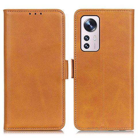 Funda de Cuero Cartera con Soporte Carcasa M03L para Xiaomi Mi 12 Pro 5G Caqui