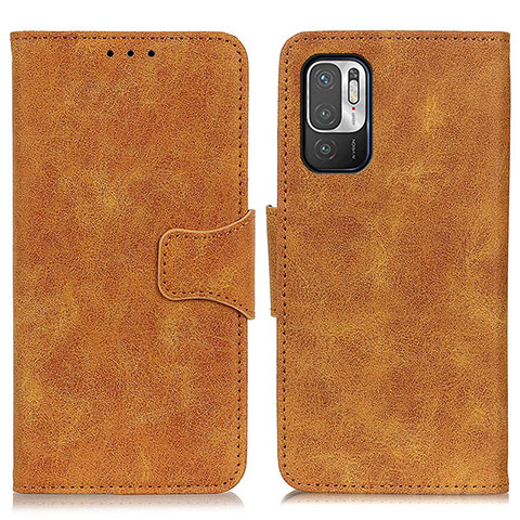 Funda de Cuero Cartera con Soporte Carcasa M03L para Xiaomi POCO M3 Pro 5G Caqui