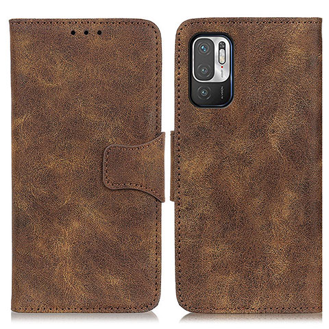 Funda de Cuero Cartera con Soporte Carcasa M03L para Xiaomi POCO M3 Pro 5G Marron