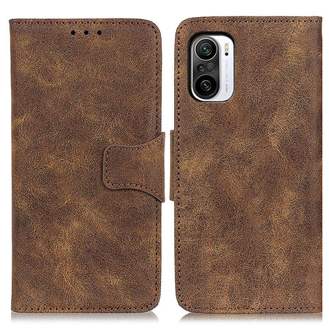 Funda de Cuero Cartera con Soporte Carcasa M03L para Xiaomi Redmi K40 5G Marron