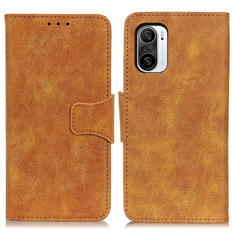 Funda de Cuero Cartera con Soporte Carcasa M03L para Xiaomi Redmi K40 Pro 5G Caqui