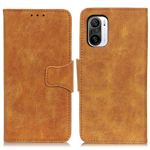 Funda de Cuero Cartera con Soporte Carcasa M03L para Xiaomi Redmi K40 Pro+ Plus 5G Caqui