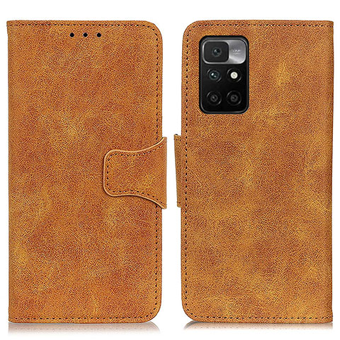 Funda de Cuero Cartera con Soporte Carcasa M03L para Xiaomi Redmi Note 11 4G (2021) Caqui