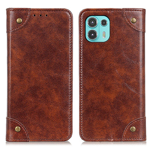 Funda de Cuero Cartera con Soporte Carcasa M04L para Motorola Moto Edge 20 Lite 5G Marron