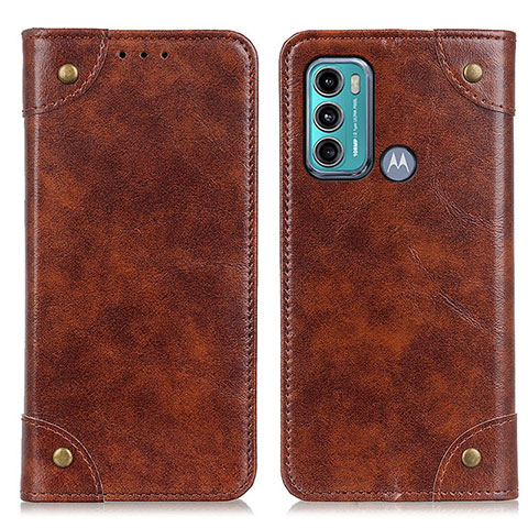 Funda de Cuero Cartera con Soporte Carcasa M04L para Motorola Moto G40 Fusion Marron