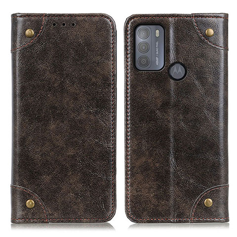 Funda de Cuero Cartera con Soporte Carcasa M04L para Motorola Moto G50 Bronze