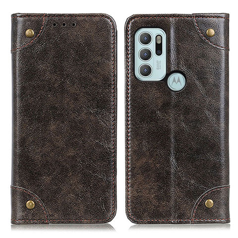 Funda de Cuero Cartera con Soporte Carcasa M04L para Motorola Moto G60s Bronze