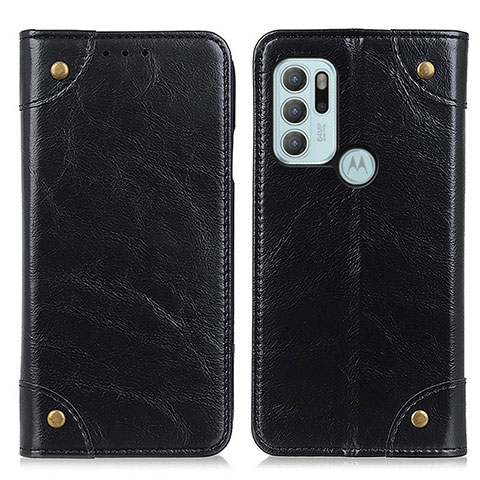 Funda de Cuero Cartera con Soporte Carcasa M04L para Motorola Moto G60s Negro