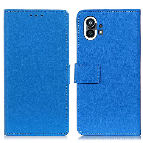 Funda de Cuero Cartera con Soporte Carcasa M04L para Nothing Phone 1 Azul