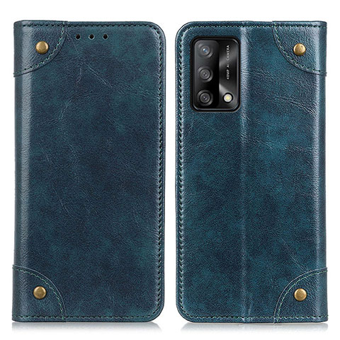 Funda de Cuero Cartera con Soporte Carcasa M04L para Oppo A74 4G Azul