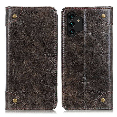 Funda de Cuero Cartera con Soporte Carcasa M04L para Samsung Galaxy A04s Bronze