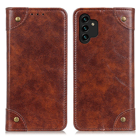 Funda de Cuero Cartera con Soporte Carcasa M04L para Samsung Galaxy A13 4G Marron