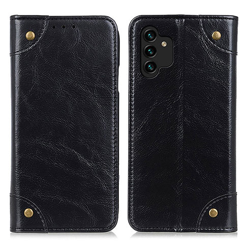 Funda de Cuero Cartera con Soporte Carcasa M04L para Samsung Galaxy A13 4G Negro