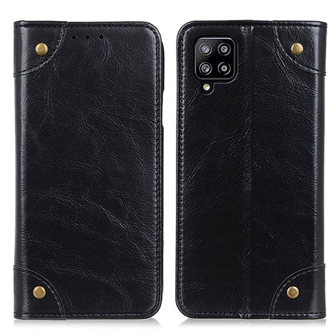 Funda de Cuero Cartera con Soporte Carcasa M04L para Samsung Galaxy A22 4G Negro