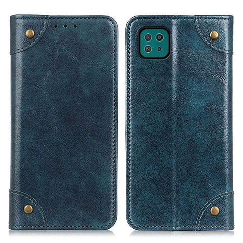 Funda de Cuero Cartera con Soporte Carcasa M04L para Samsung Galaxy A22 5G Azul