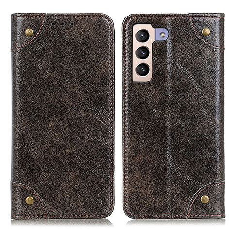 Funda de Cuero Cartera con Soporte Carcasa M04L para Samsung Galaxy S21 Plus 5G Bronze