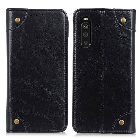 Funda de Cuero Cartera con Soporte Carcasa M04L para Sony Xperia 10 III Lite Negro