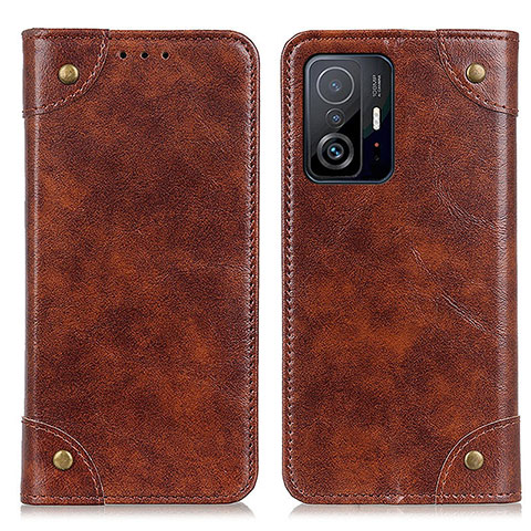 Funda de Cuero Cartera con Soporte Carcasa M04L para Xiaomi Mi 11T 5G Marron