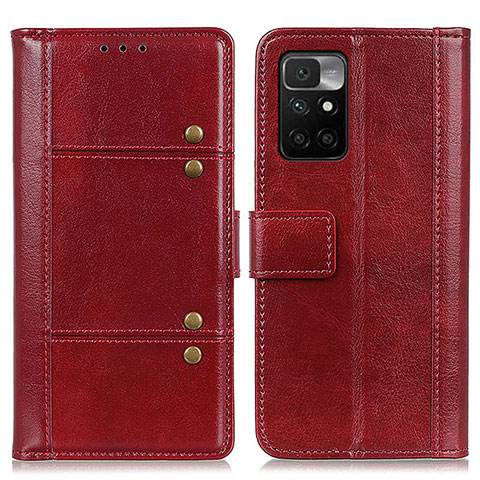 Funda de Cuero Cartera con Soporte Carcasa M04L para Xiaomi Redmi 10 (2022) Bronze