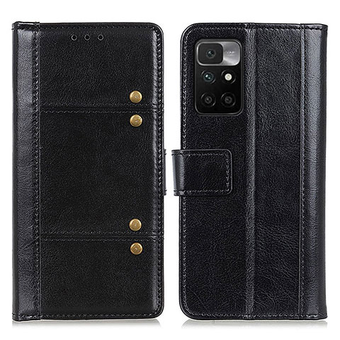 Funda de Cuero Cartera con Soporte Carcasa M04L para Xiaomi Redmi 10 4G Negro