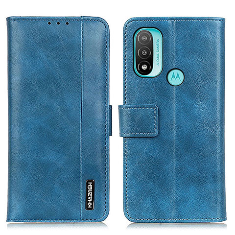 Funda de Cuero Cartera con Soporte Carcasa M05L para Motorola Moto E20 Azul