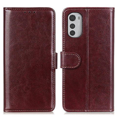 Funda de Cuero Cartera con Soporte Carcasa M05L para Motorola Moto E32 Marron