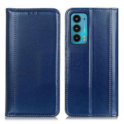 Funda de Cuero Cartera con Soporte Carcasa M05L para Motorola Moto Edge 20 5G Azul