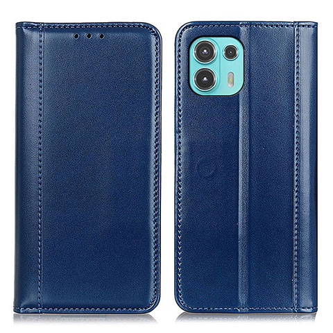 Funda de Cuero Cartera con Soporte Carcasa M05L para Motorola Moto Edge 20 Lite 5G Azul