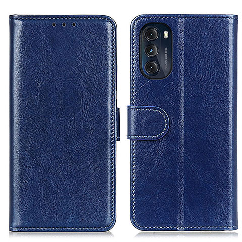 Funda de Cuero Cartera con Soporte Carcasa M05L para Motorola Moto G 5G (2022) Azul