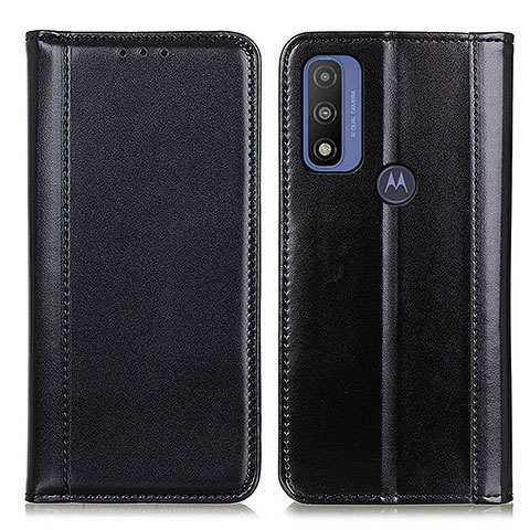 Funda de Cuero Cartera con Soporte Carcasa M05L para Motorola Moto G Pure Negro