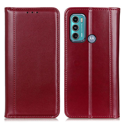 Funda de Cuero Cartera con Soporte Carcasa M05L para Motorola Moto G40 Fusion Rojo