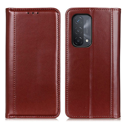 Funda de Cuero Cartera con Soporte Carcasa M05L para Oppo A54 5G Marron