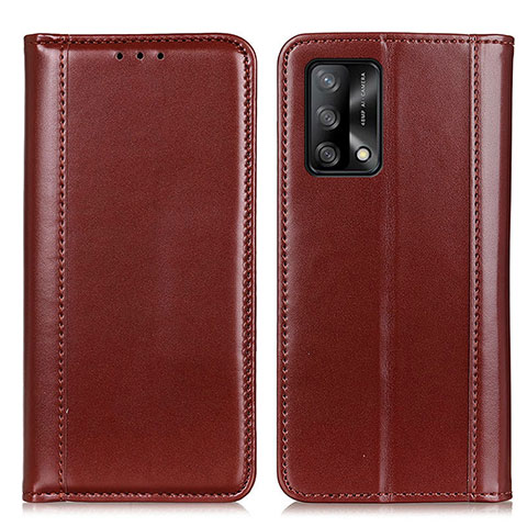 Funda de Cuero Cartera con Soporte Carcasa M05L para Oppo A74 4G Marron