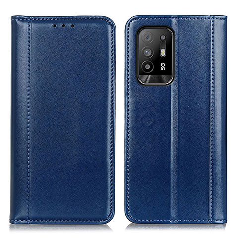 Funda de Cuero Cartera con Soporte Carcasa M05L para Oppo A94 5G Azul