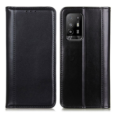 Funda de Cuero Cartera con Soporte Carcasa M05L para Oppo A94 5G Negro