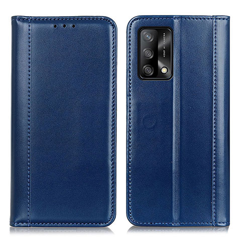 Funda de Cuero Cartera con Soporte Carcasa M05L para Oppo F19s Azul