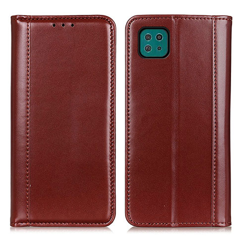 Funda de Cuero Cartera con Soporte Carcasa M05L para Samsung Galaxy F42 5G Marron