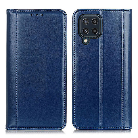 Funda de Cuero Cartera con Soporte Carcasa M05L para Samsung Galaxy M32 4G Azul