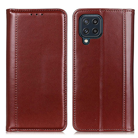 Funda de Cuero Cartera con Soporte Carcasa M05L para Samsung Galaxy M32 4G Marron