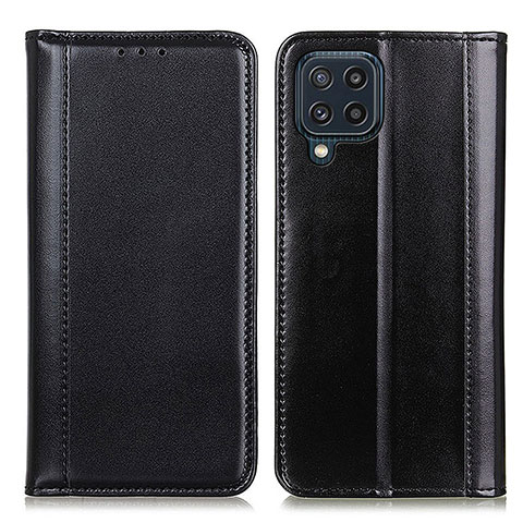 Funda de Cuero Cartera con Soporte Carcasa M05L para Samsung Galaxy M32 4G Negro