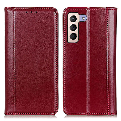 Funda de Cuero Cartera con Soporte Carcasa M05L para Samsung Galaxy S21 Plus 5G Rojo