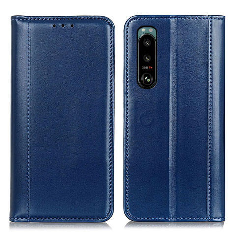 Funda de Cuero Cartera con Soporte Carcasa M05L para Sony Xperia 5 III SO-53B Azul