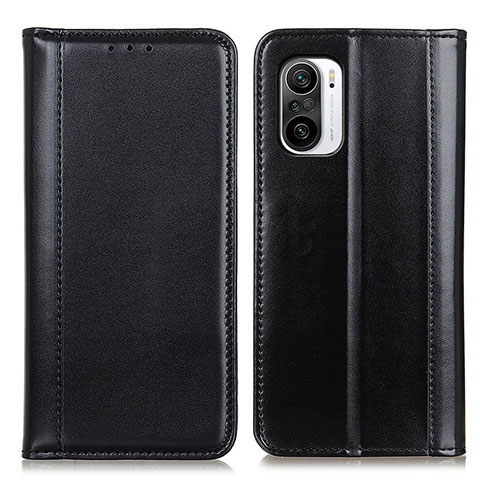 Funda de Cuero Cartera con Soporte Carcasa M05L para Xiaomi Redmi K40 5G Negro