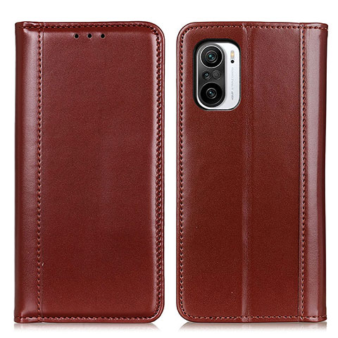 Funda de Cuero Cartera con Soporte Carcasa M05L para Xiaomi Redmi K40 Pro 5G Marron