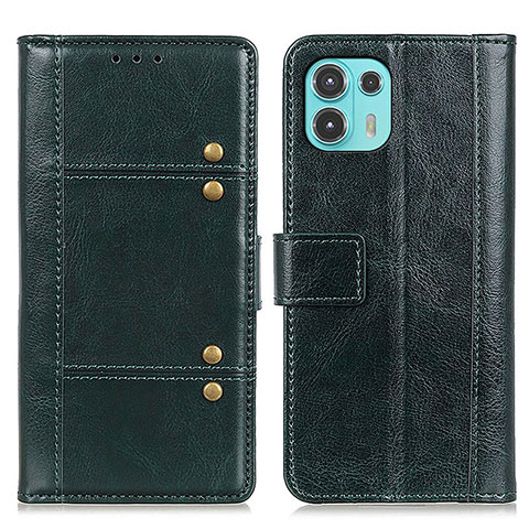 Funda de Cuero Cartera con Soporte Carcasa M06L para Motorola Moto Edge 20 Lite 5G Verde